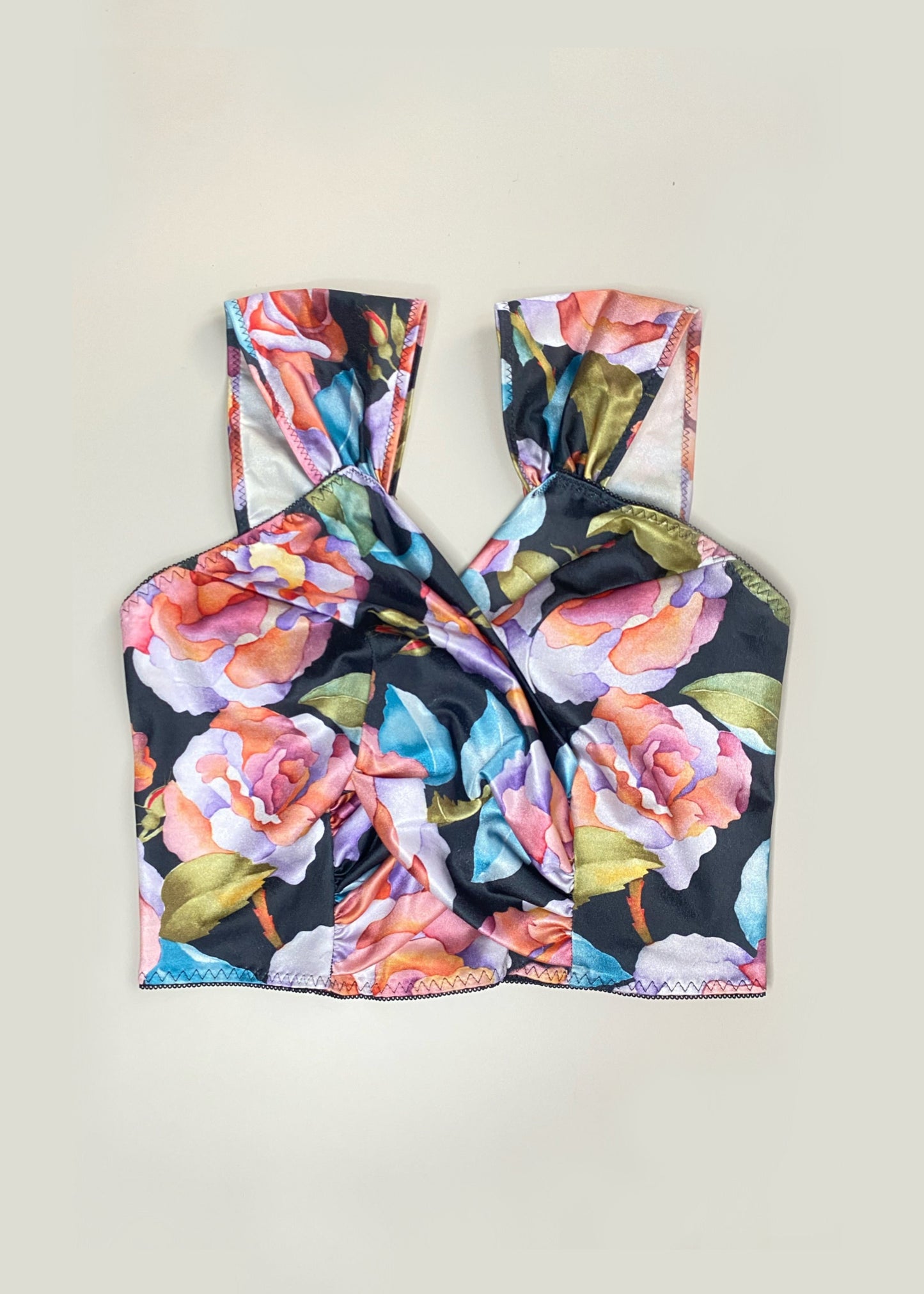 Vintage Blumen Bustier (M)