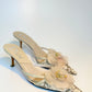 Vintage Dior Kitten Heels with Floral Appliqué – Dior Oblique & Leather