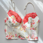 Corsage mit Blumenprint und Spitze (70 B und 80 C)