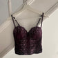 Lila Corset Top mit Glitzer Details 80C/ 75D