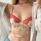 Corsage mit Blumenprint und Spitze (70 B und 80 C)