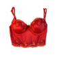 Rotes Korsett mit Spitzendetails (80B)