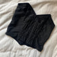 Schwarzes Vintage Korsett schwarz 80B