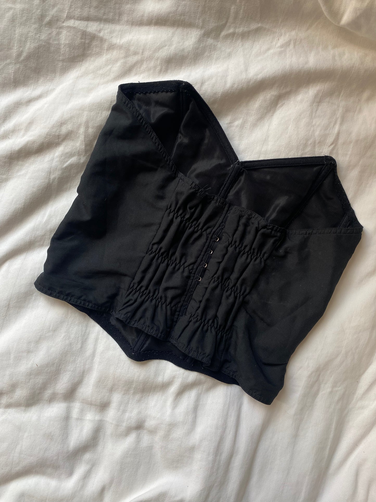 Schwarzes Vintage Korsett schwarz 80B