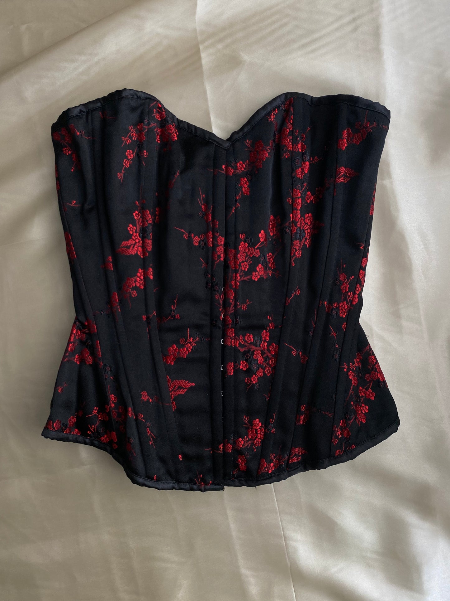 Korsett mit floralem Print, Größe S