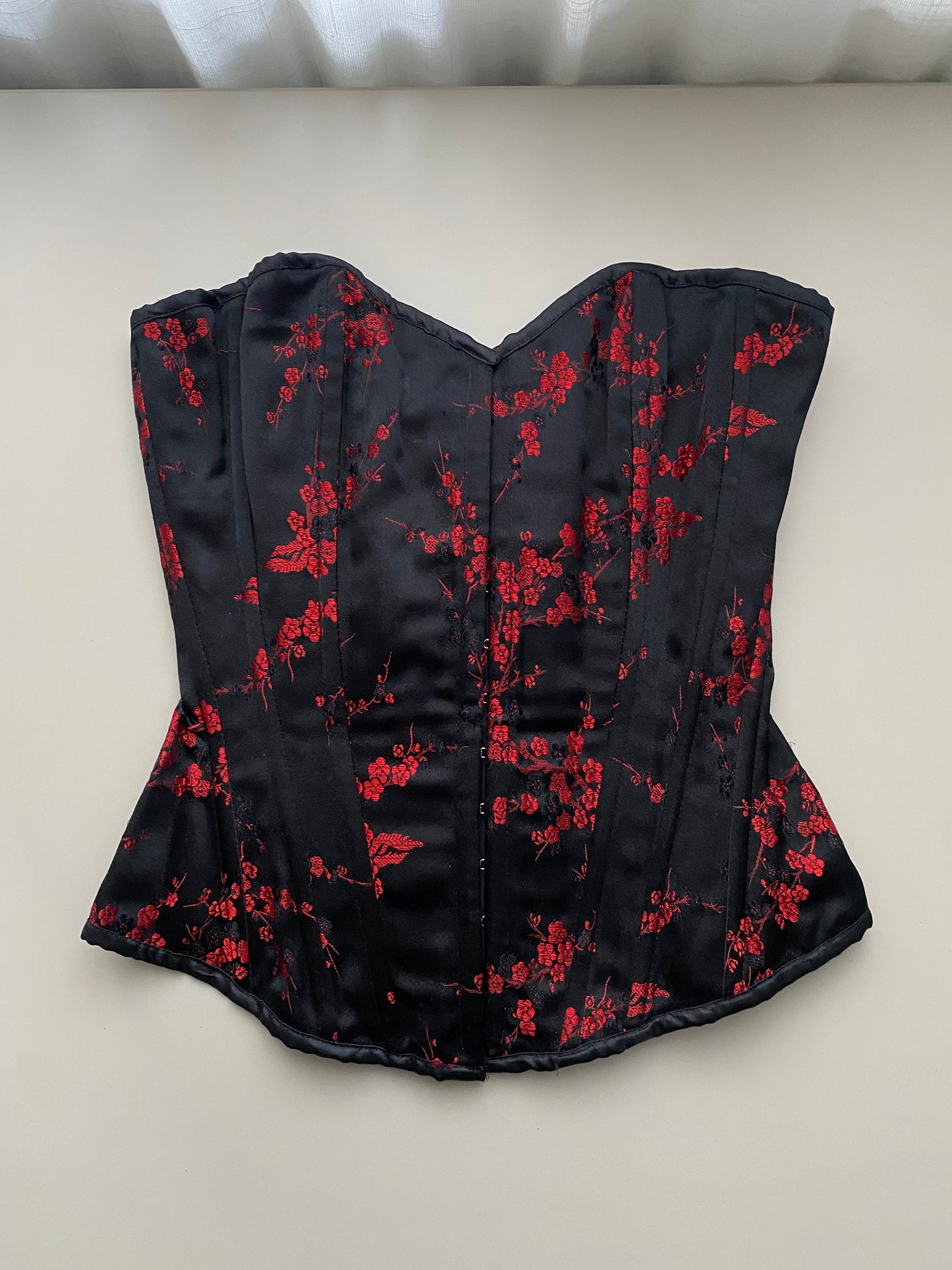 Korsett mit floralem Print, Größe S