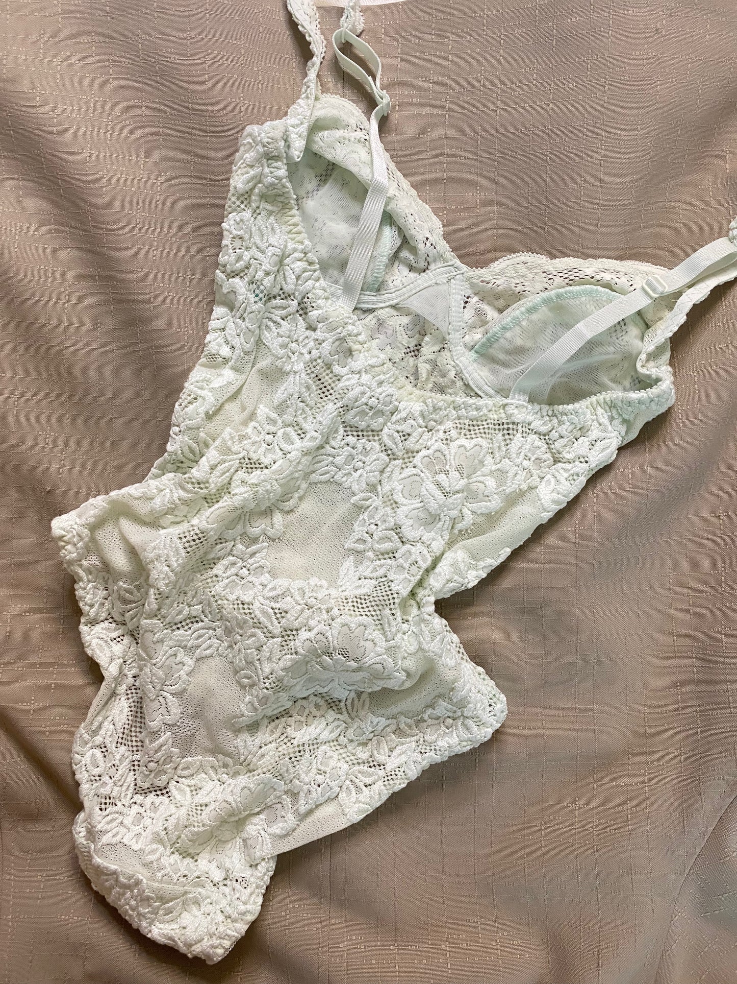 Vintage Body Mint aus Spitze Größe S