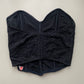 Glitzer Bandeau Korsett 42