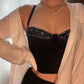 Vintage Korsett Schwarz mit Pailetten 75B