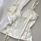 Korsett Top mit Spitzen Details