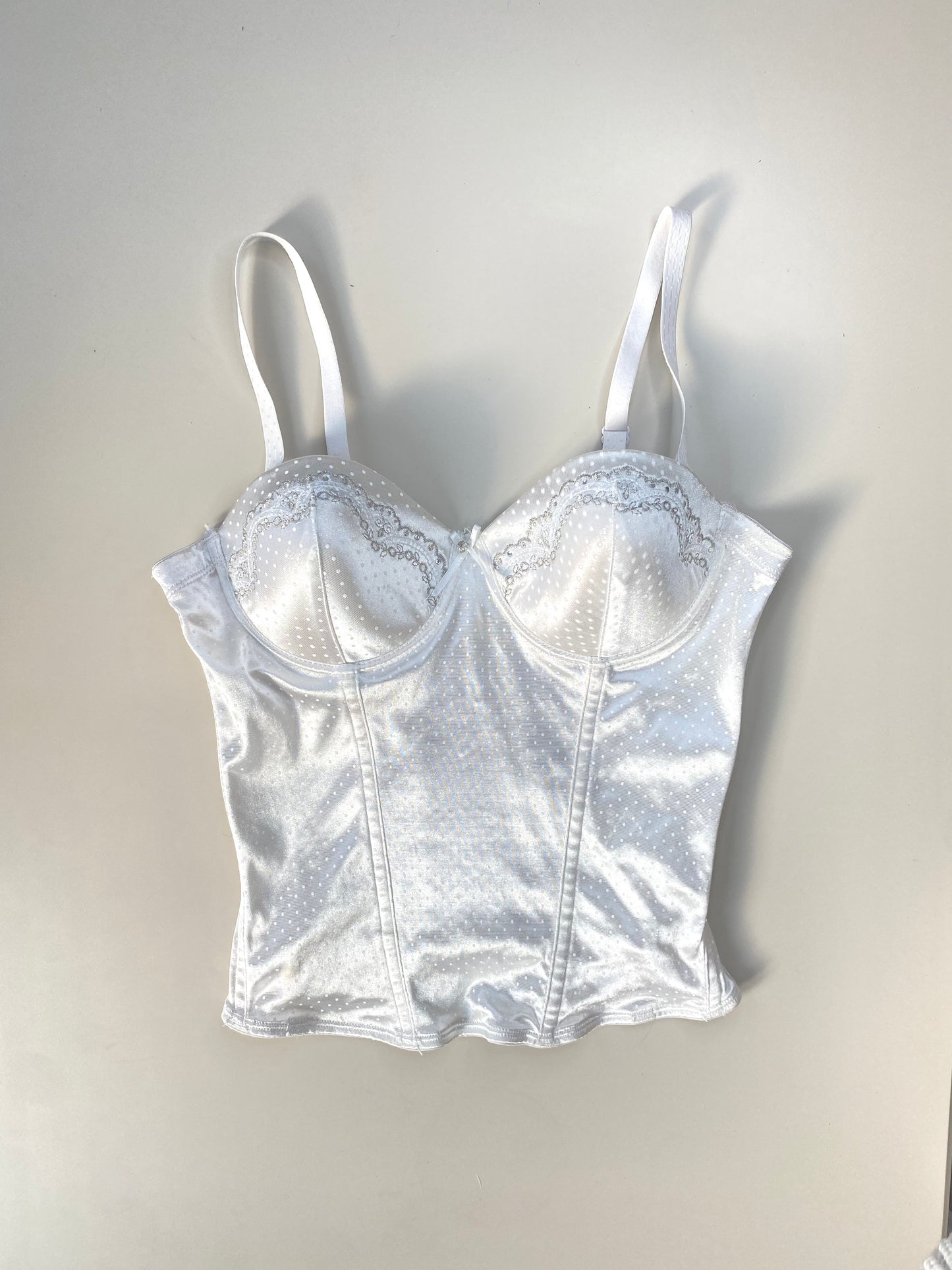 Korsett Satin weiß 80B