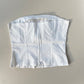 Weißes Bandeau Top 75A